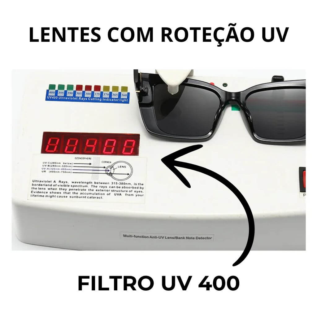 ÓCULOS DE SOL COM PROTEÇÃO UV 400